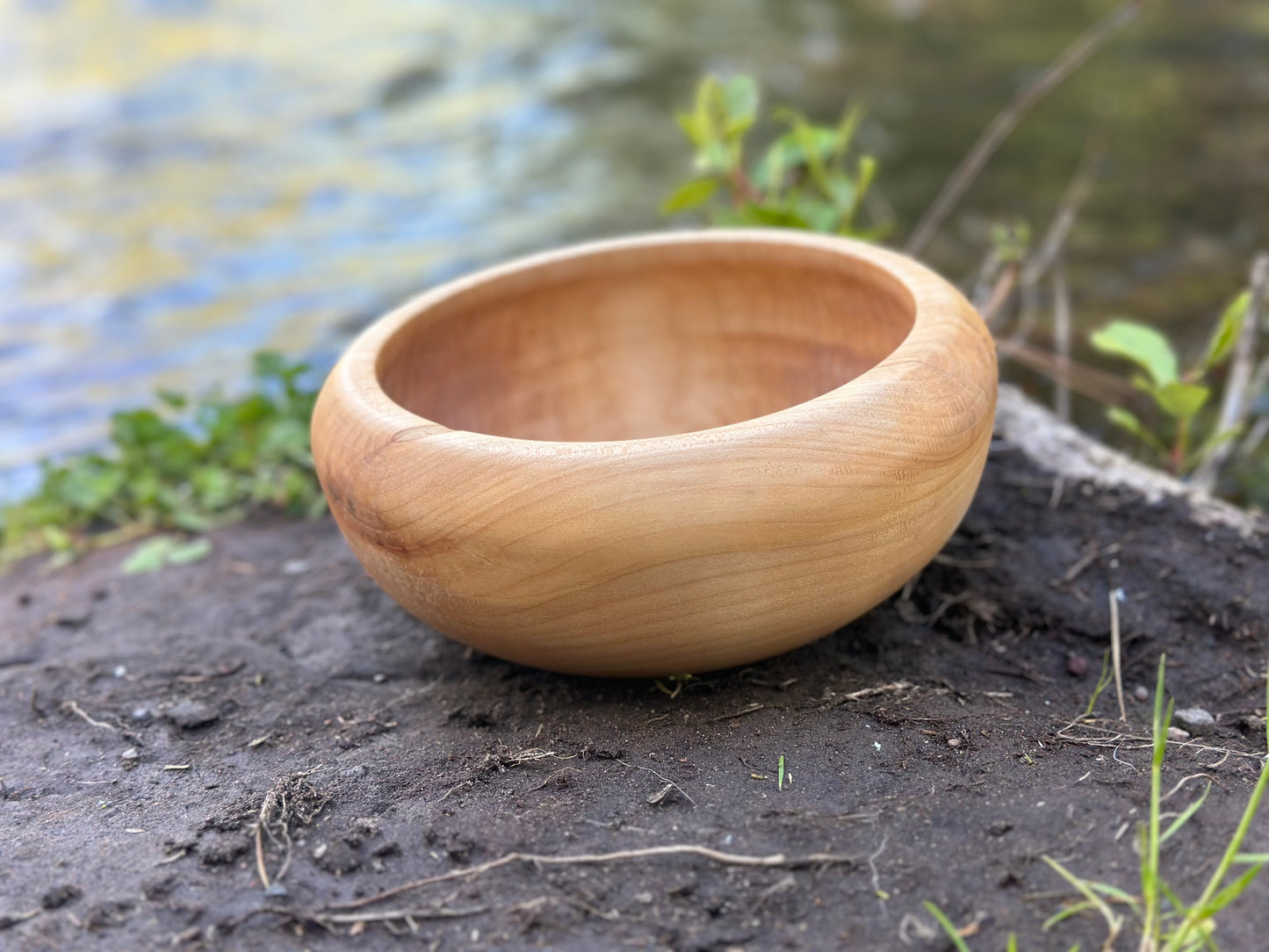 Satisfyingly Round Maple Bowl